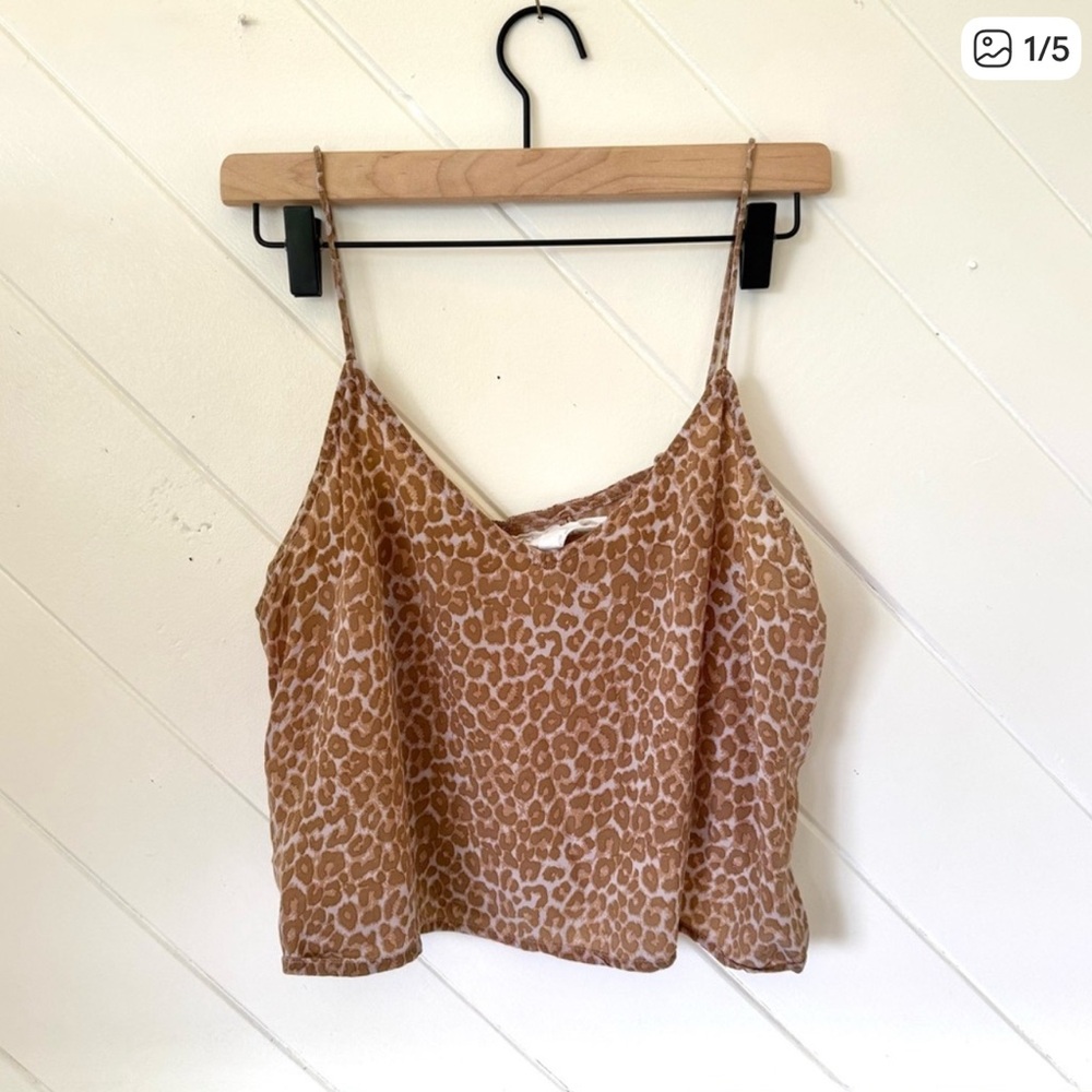 ACACIA cropped camisole top in Sahara